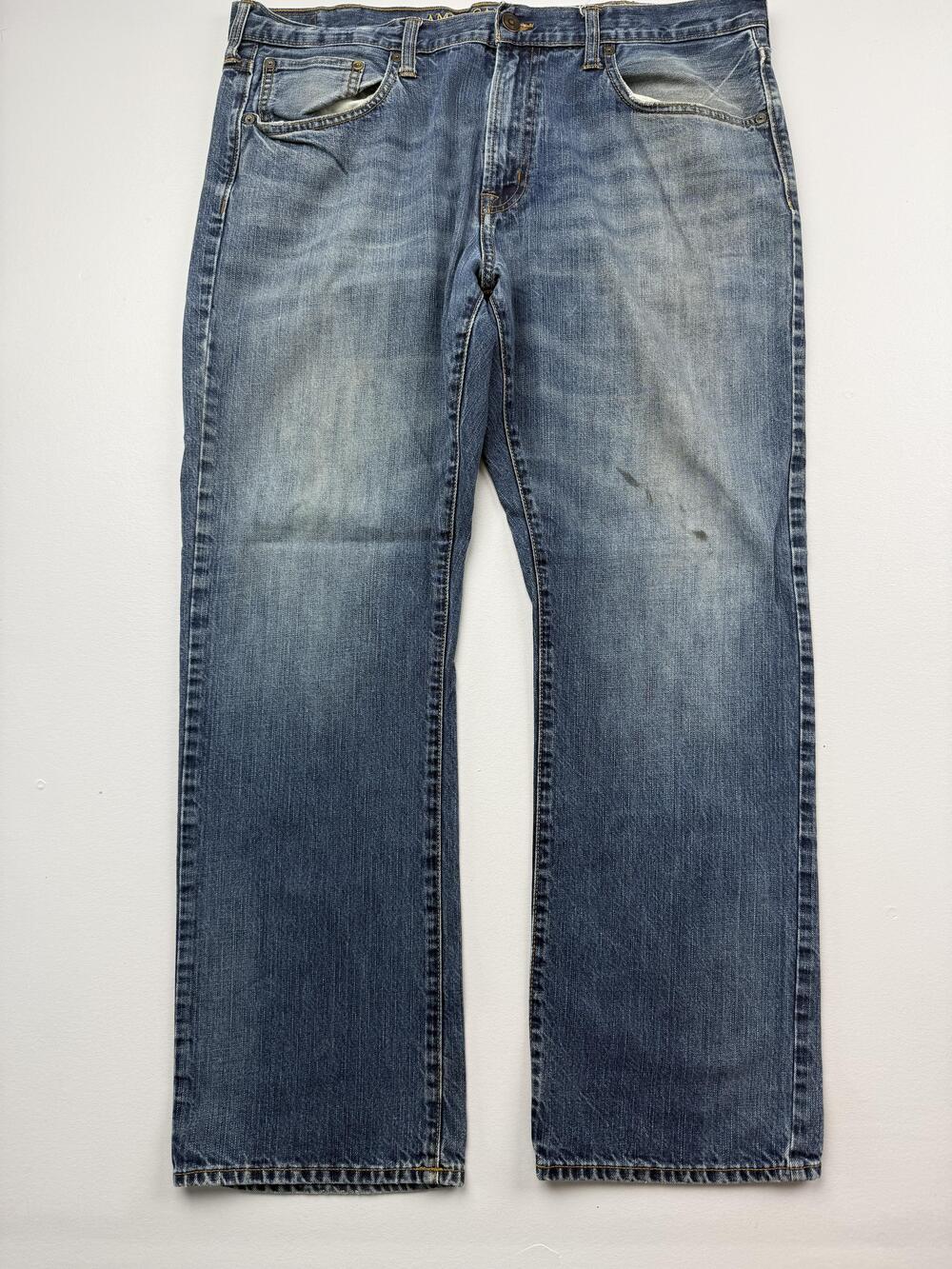 American Eagle Jeans Mens 38x32 Blue Med Wash Denim Original Straight Regular
